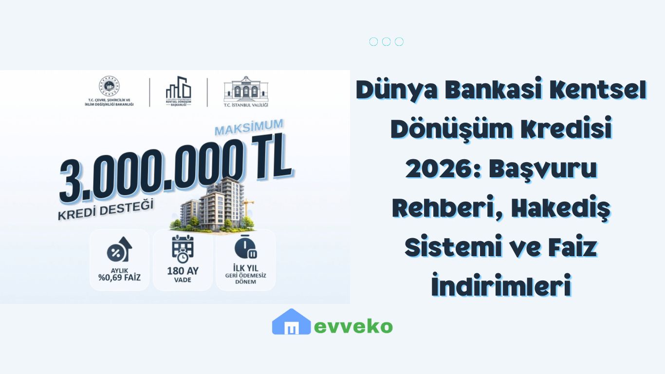Dünya Bankası Kentsel Dönüşüm Kredisi 2026: Başvuru Rehberi, Hakediş Sistemi ve Faiz İndirimleri
