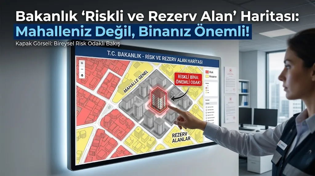 Bakanlık "Riskli ve Rezerv Alan" Haritası: Mahalleniz Değil, Binanız Önemli!